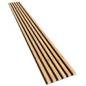 Lamele MDF na płycie HDF 275x30 cm - Dąb naturalny (Klemp) Lamele MDF na płycie HDF 275x30 cm - Dąb naturalny (Klemp)