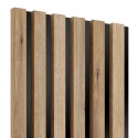 Lamele MDF na płycie HDF 275x30 cm - Dąb artisan (Klemp) Lamele MDF na płycie HDF 275x30 cm - Dąb artisan (Klemp)