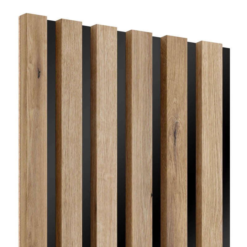 Lamele MDF na płycie HDF 275x30 cm - Dąb artisan (Klemp) - Lamele na płycie Lamele MDF na płycie HDF 275x30 cm - Dąb artisan (Klemp) - Lamele na płycie