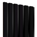 Listones MDF sobre panel 275x30 cm - Estera negra (Klemp) Listones MDF sobre panel 275x30 cm - Estera negra (Klemp)