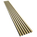 Lattes MDF sur panneau 275x30 cm - Brillance dorée (Klemp)