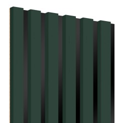 Listones MDF sobre panel 275x30 cm - Verde botella (Klemp)