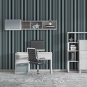MDF laths on panel 275x30 cm - Scandinavian Grey (Klemp)