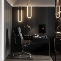 MDF laths on panel 275x30 cm - Scandinavian Grey (Klemp)