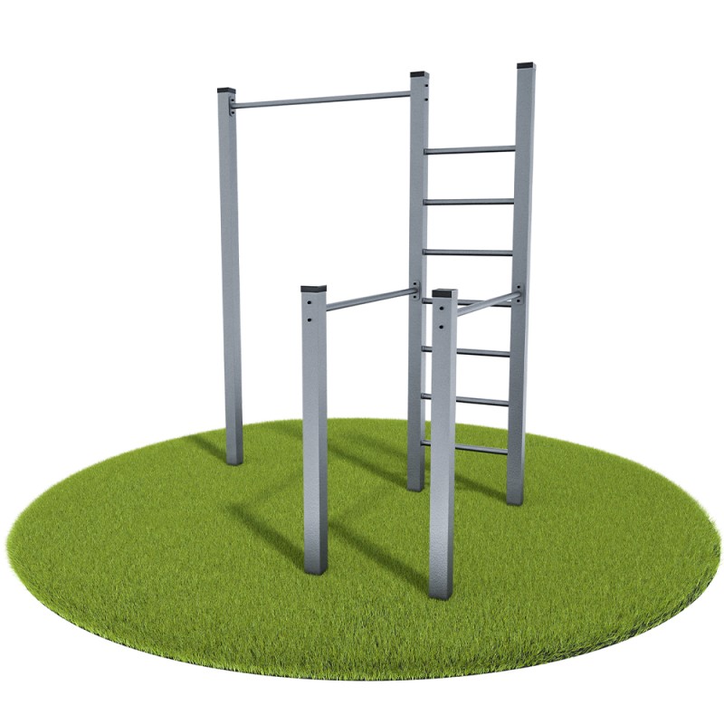 Outdoor Workout Plein - Model 5 (Klemp) - Calisthenics Parken