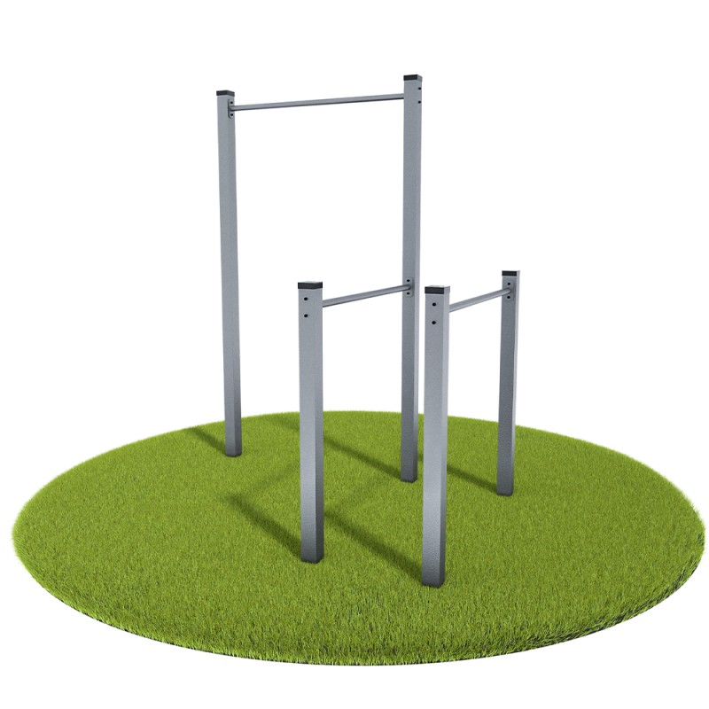 Outdoor Workout Plein - Model 3 (Klemp) - Calisthenics Parken