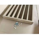 Free standing slat wall - Black mat - 22x70 (Klemp) Free standing slat wall - Black mat - 22x70 (Klemp)