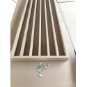 Free standing slat wall - Black mat - 22x70 (Klemp) Free standing slat wall - Black mat - 22x70 (Klemp)