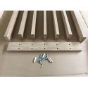 Free standing slat wall - Black mat - 22x70 (Klemp) Free standing slat wall - Black mat - 22x70 (Klemp)