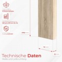 Lattes MDF autoportantes 22x70 - Noyer - 10 pièces (Klemp)