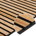 Acoustic panel natural veneer - Natural oak - 60x240cm (Klemp) Acoustic panel natural veneer - Natural oak - 60x240cm (Klemp)
