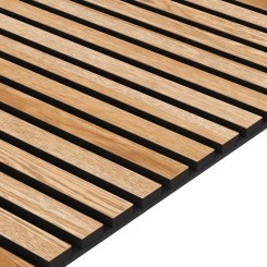 Pannello acustico impiallacciato naturale - Rovere naturale - 60x240cm (Klemp)