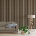 Panneau acoustique en placage naturel - Noyer américain - 60x240cm (Klemp) Panneau acoustique en placage naturel - Noyer américain - 60x240cm (Klemp)