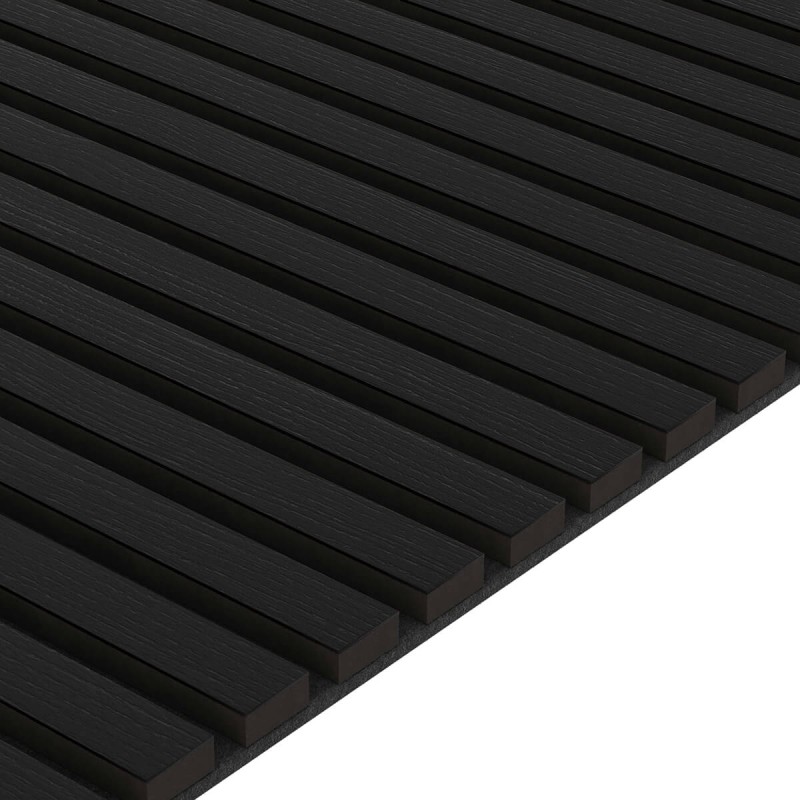 Panel acústico de chapa natural - Roble negro - 60x240cm (Klemp) - Paneles acusticos Panel acústico de chapa natural - Roble negro - 60x240cm (Klemp) - Paneles acusticos