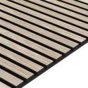 Panneau acoustique en placage naturel - Chêne blanchi - 60x240cm (Klemp) Panneau acoustique en placage naturel - Chêne blanchi - 60x240cm (Klemp)