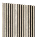 Panneau acoustique en placage naturel - Chêne blanchi - 60x240cm (Klemp) Panneau acoustique en placage naturel - Chêne blanchi - 60x240cm (Klemp)