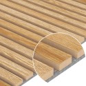Pannello acustico impiallacciato naturale - Rovere naturale - 60x240cm (Klemp) Pannello acustico impiallacciato naturale - Rovere naturale - 60x240cm (Klemp)