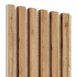 MDF latten op vilt 275x30 cm - Wotan eiken (Klemp)