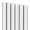 Listones MDF sobre fieltro 275x30 cm - Estera blanca (Klemp) Listones MDF sobre fieltro 275x30 cm - Estera blanca (Klemp)