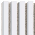 Listones MDF sobre fieltro 275x30 cm - Estera blanca (Klemp) Listones MDF sobre fieltro 275x30 cm - Estera blanca (Klemp)