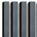 MDF latten op vilt 275x30 cm - Antraciet (Klemp)