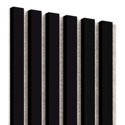 Lamele MDF na Filcu 275x30 cm - Czarny (Klemp)