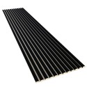 Lattes MDF sur feutre 275x30 cm - Tapis noir (Klemp)