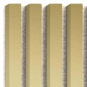 Listones MDF sobre fieltro 275x30 cm - Brillo dorado (Klemp)