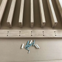 MuMur de lattes autoportant - Noyer - 22x70 (Klemp) MuMur de lattes autoportant - Noyer - 22x70 (Klemp)