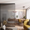 Free standing slat wall - Black mat - 22x70 (Klemp) Free standing slat wall - Black mat - 22x70 (Klemp)