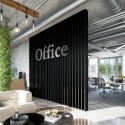 Free standing slat wall - Black mat - 22x70 (Klemp) Free standing slat wall - Black mat - 22x70 (Klemp)