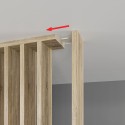 MuMur de lattes autoportant - Noyer - 22x70 (Klemp) MuMur de lattes autoportant - Noyer - 22x70 (Klemp)