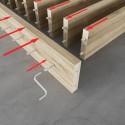 MuMur de lattes autoportant - Noyer - 22x70 (Klemp) MuMur de lattes autoportant - Noyer - 22x70 (Klemp)