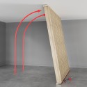 Vrijstaande lattenwand - Walnoot - 22x70 (Klemp) Vrijstaande lattenwand - Walnoot - 22x70 (Klemp)