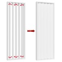 Drehbare lamellen - 22x90 - Weiß Matt (Klemp)