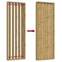Panneaux rotatifs - 22x90 - Chêne wotan (Klemp) Panneaux rotatifs - 22x90 - Chêne wotan (Klemp)