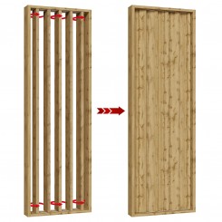 Pannelli rotanti - 22x90 - Rovere wotan (Klemp)