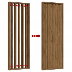 Panneaux rotatifs - 22x90 - Noyer (Klemp)