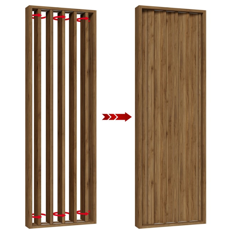 Panneaux rotatifs - 22x90 - Noyer (Klemp) - Panneaux rotatifs Panneaux rotatifs - 22x90 - Noyer (Klemp) - Panneaux rotatifs