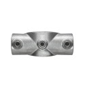 Two Socket Slope Cross - 0°-11°Typ 22SC, 33,7 mm , Galvanized (Klemp) Two Socket Slope Cross - 0°-11°Typ 22SC, 33,7 mm , Galvanized (Klemp)