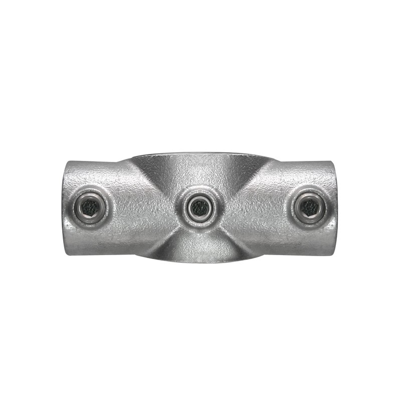 Two Socket Slope Cross - 0°-11°Typ 22SC, 33,7 mm , Galvanized (Klemp) - Round Tubefittings Two Socket Slope Cross - 0°-11°Typ 22SC, 33,7 mm , Galvanized (Klemp) - Round Tubefittings