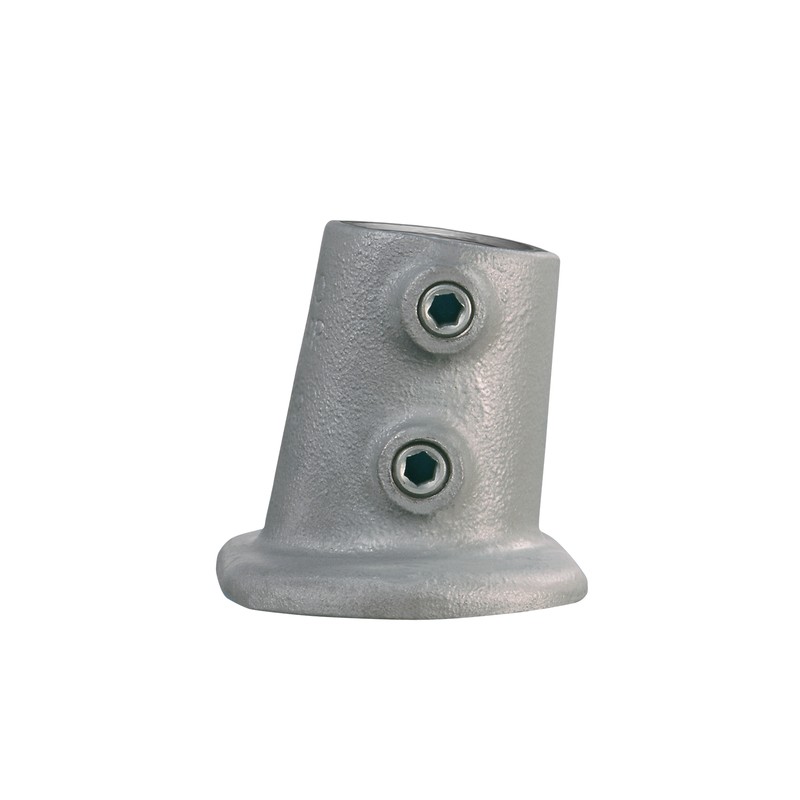 Slope Railing Base - variableTyp 12SC, 33,7 mm , Galvanized (Klemp) - Round Tubefittings Slope Railing Base - variableTyp 12SC, 33,7 mm , Galvanized (Klemp) - Round Tubefittings