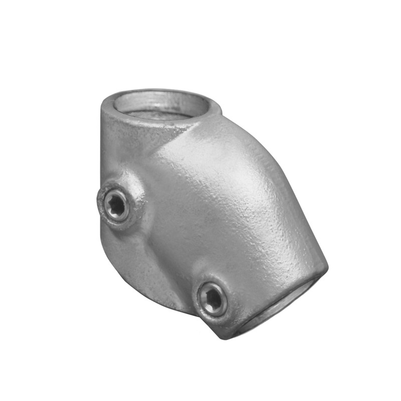 Corto regolabile Angolo variabile Typ 7D, 42,4 mm, Zincato (Klemp) - Raccordi per tubi tondi Corto regolabile Angolo variabile Typ 7D, 42,4 mm, Zincato (Klemp) - Raccordi per tubi tondi