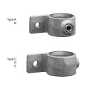 Uchwyt z pojedyńczym uchem Typ 55B, 26,9 mm, Ocynk (Klemp) Uchwyt z pojedyńczym uchem Typ 55B, 26,9 mm, Ocynk (Klemp)