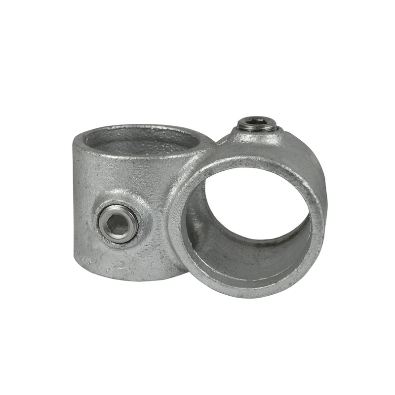 Crossover 90°Typ 28B, 26,9 mm, Galvanized (Klemp) - Round Tubefittings Crossover 90°Typ 28B, 26,9 mm, Galvanized (Klemp) - Round Tubefittings