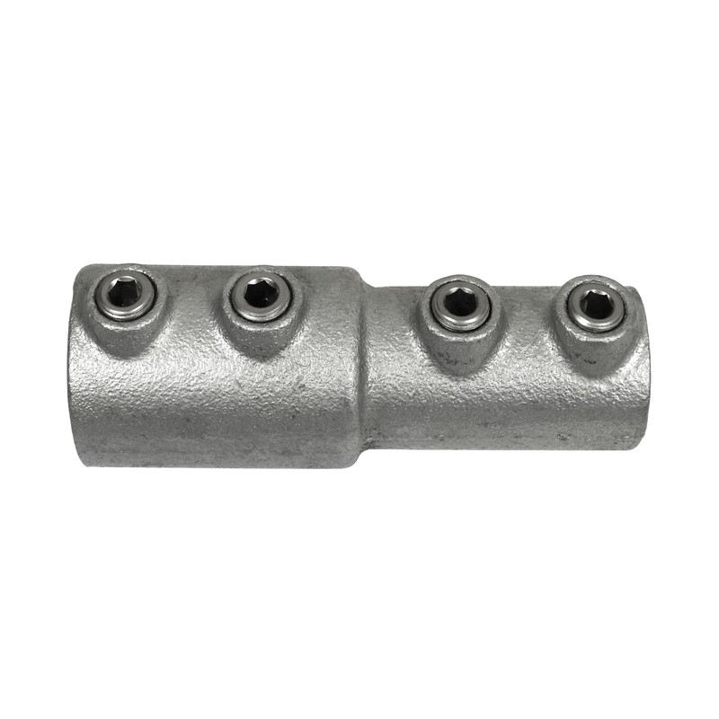 Złączka prosta mufa (przejściówka)Typ 8VCB, 33,7mm - 26,9 mm, Ocynk (Klemp) - Złącza okrągłe Złączka prosta mufa (przejściówka)Typ 8VCB, 33,7mm - 26,9 mm, Ocynk (Klemp) - Złącza okrągłe