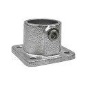 Flange, square Typ 11A, 21,3 mm, Galvanized (Klemp) Flange, square Typ 11A, 21,3 mm, Galvanized (Klemp)