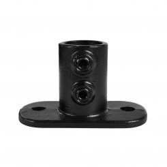 Railing Base FlangeTyp 12B, 26,9 mm, Black (Klemp)