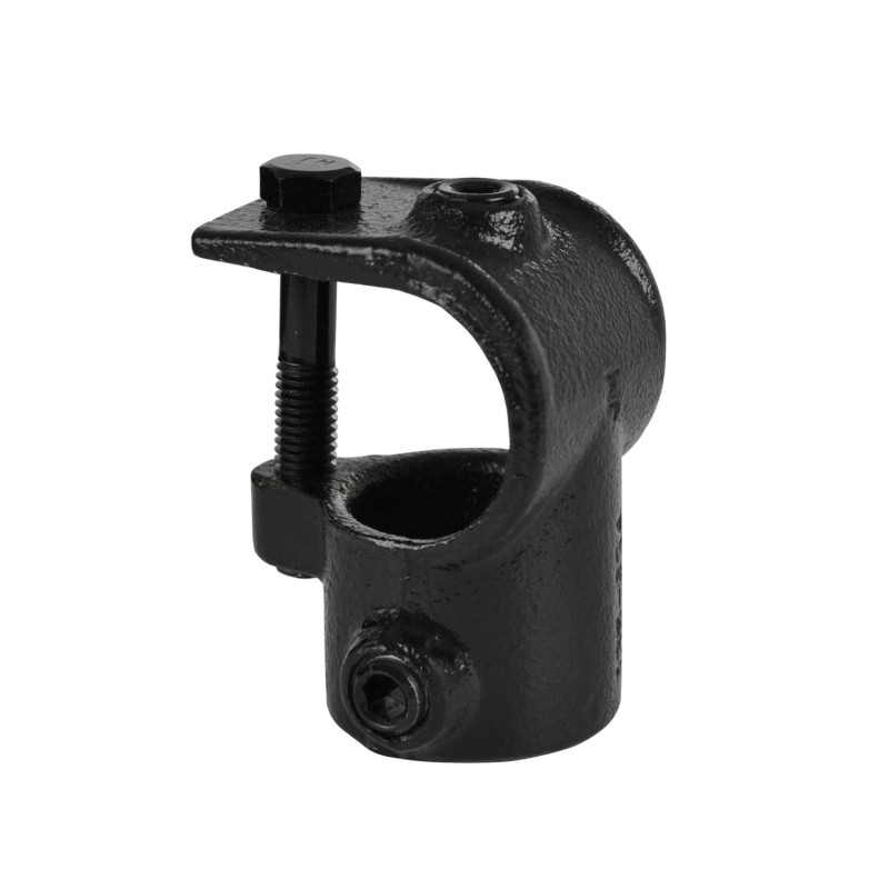 Rohrverbinder T-stück Offen - Typ 32C - 33,7 mm (Schwarz) (Klemp) - Runde Rohrverbinder Schwarze Rohrverbinder T-stück Offen - Typ 32C - 33,7 mm (Schwarz) (Klemp) - Runde Rohrverbinder Schwarze
