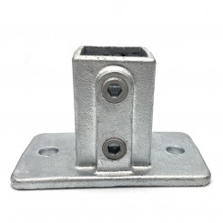 Łącznik ścienny - stopa czworokątna Typ 12S, 40 mm, Ocynk (Klemp)